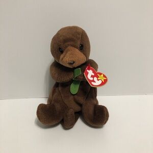 Ty Beanie Baby Babies Seaweed The Otter With Tags.